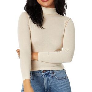 Madewell Semi Sheer Mockneck Top